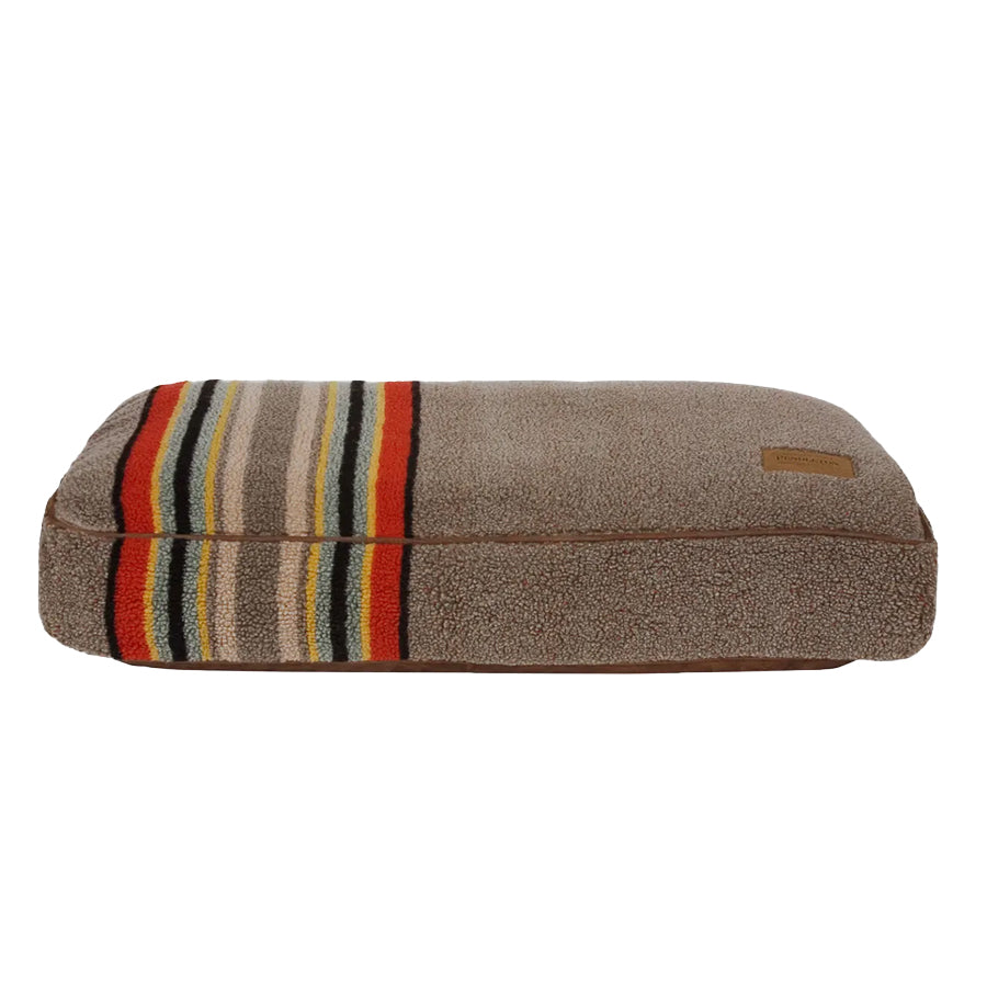 pendleton vintage umber color dog bed with removable berber cover.