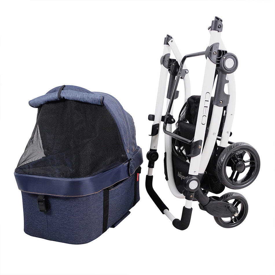 Ibiyaya Cleo Travel System Pet Stroller & Dog Car Seat Booster