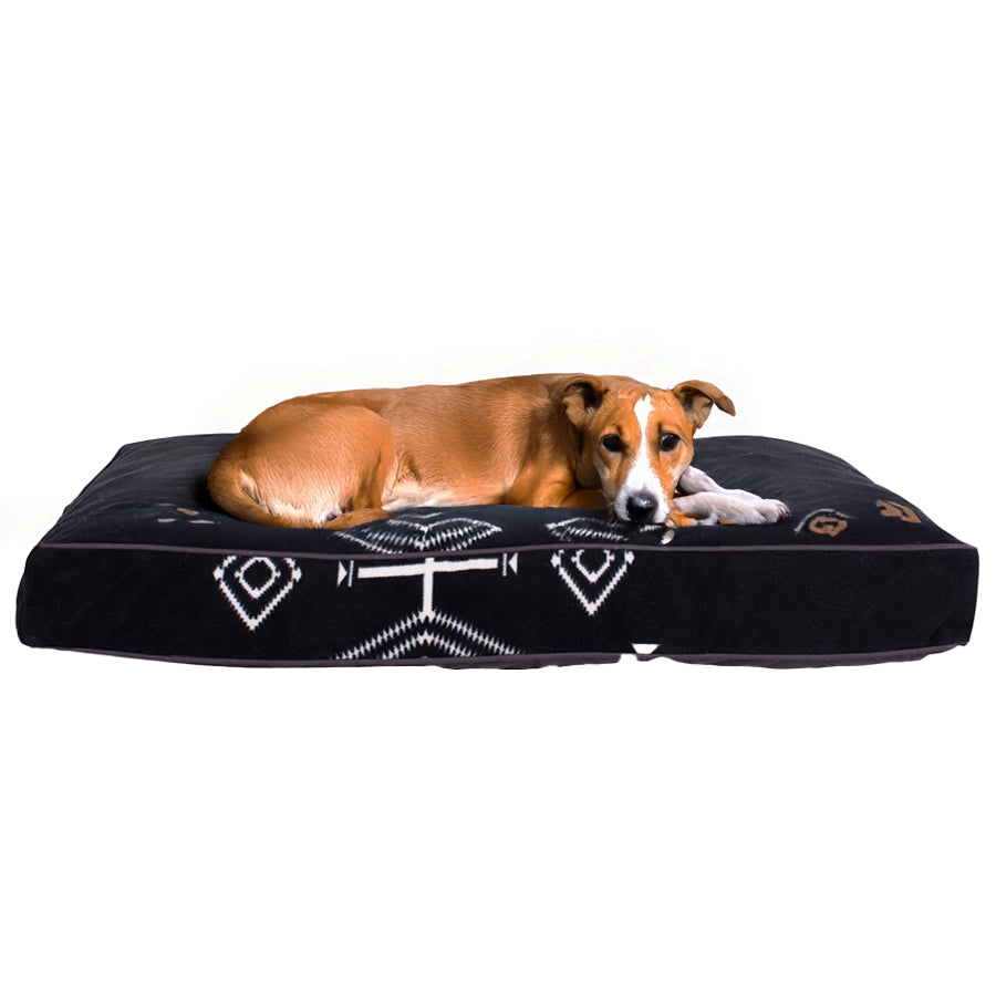 Water resistant black large dog bed pendleton napper