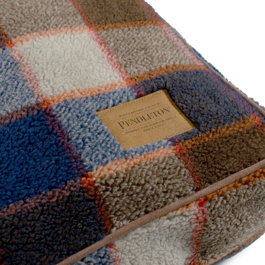 Pendleton Dog Bed Mountain Plaid Pet Napper With Removable Berber Cover