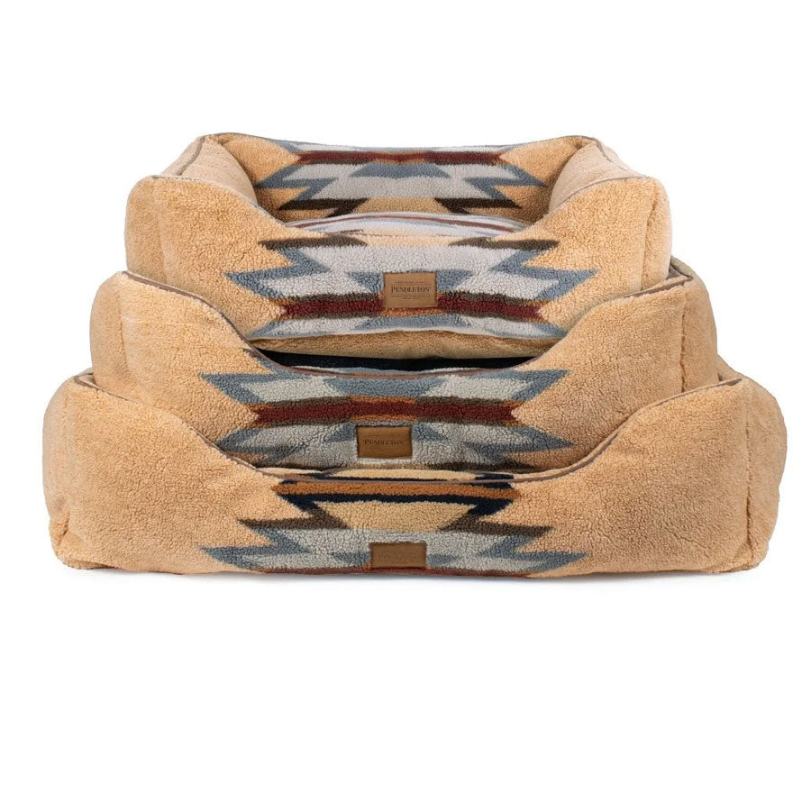 Pendleton Bolster Dog Bed With Removable Berber Cover - Wyeth Trail