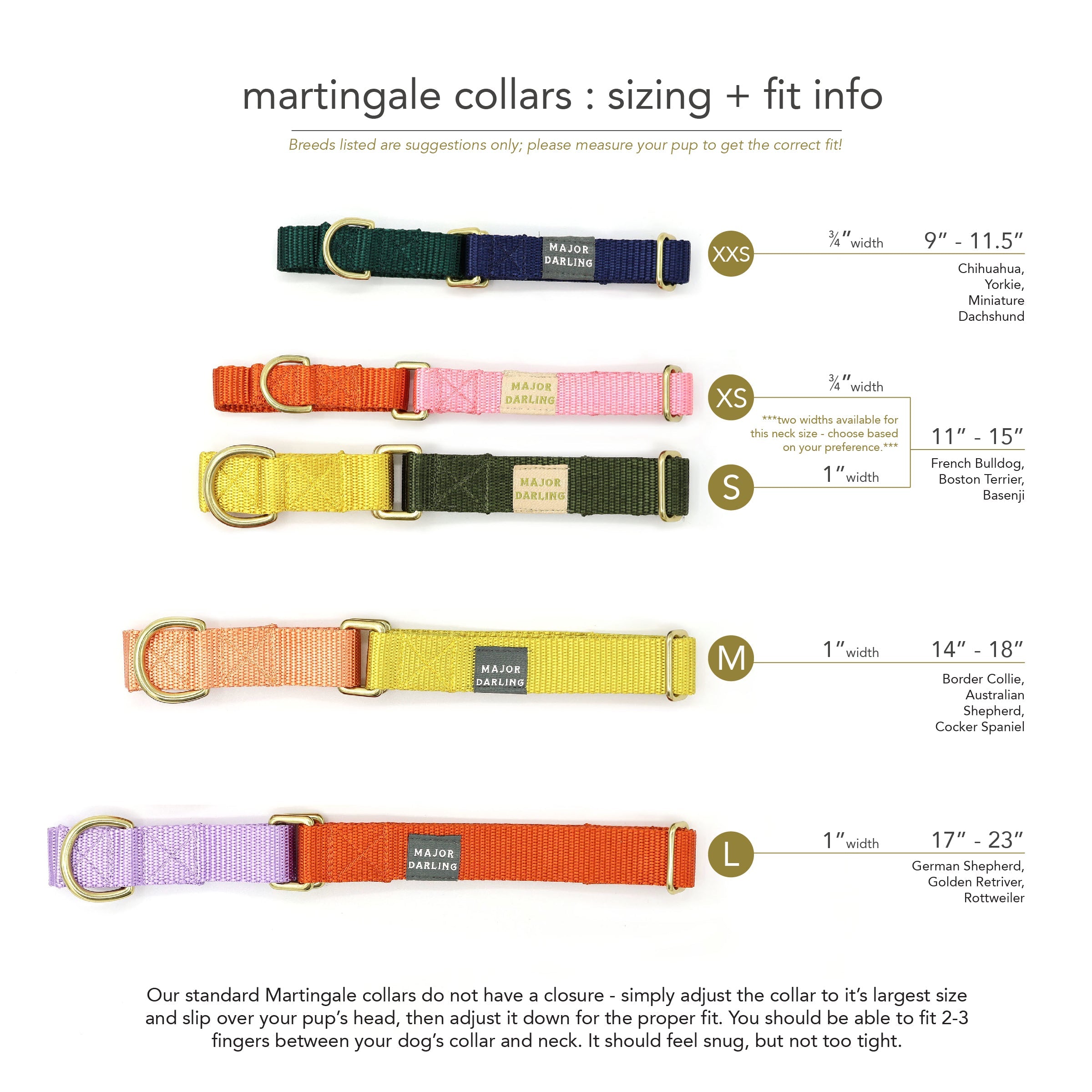 martingale collar / leopard + peach