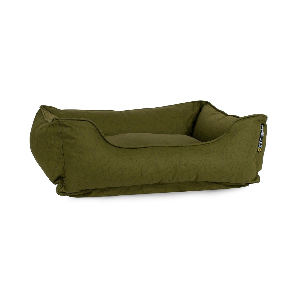 Green color body glove dog bed cotton canvas with washable cover