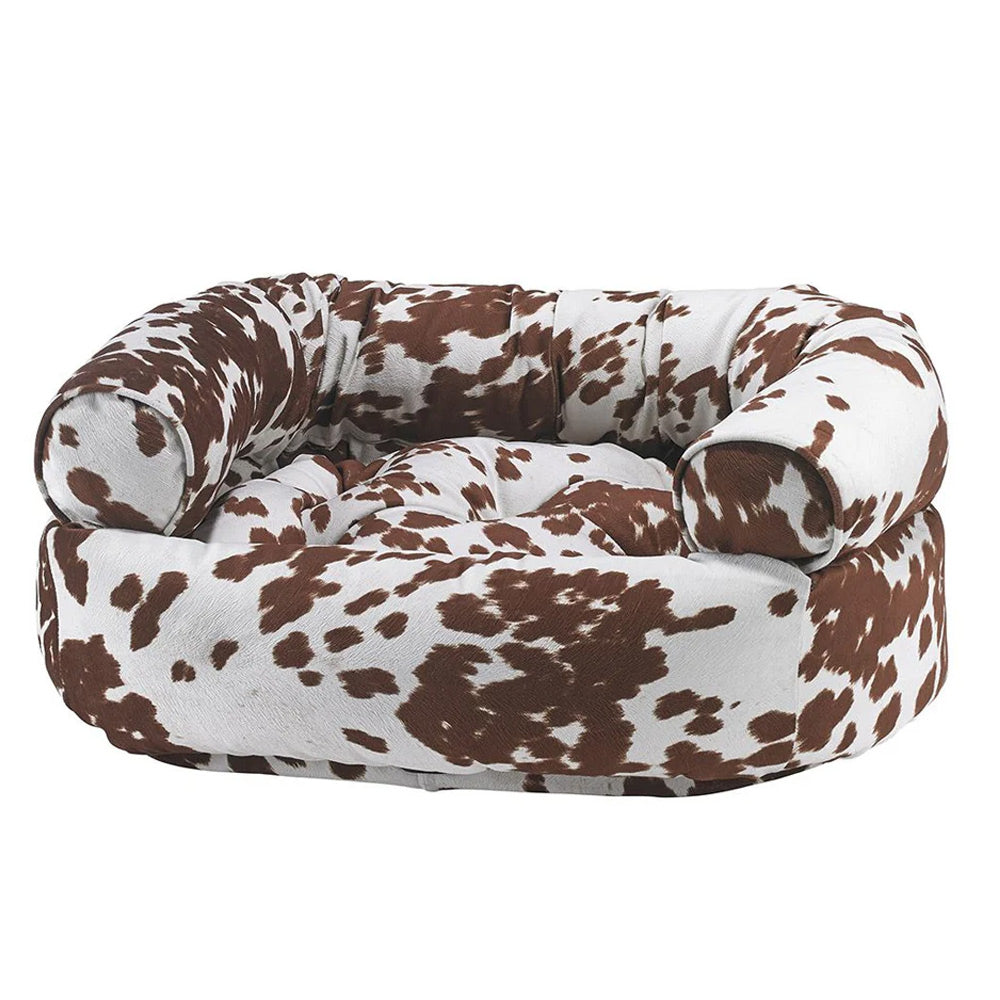 Bowsers Double Donut Sofa Dog Bed, Cowhide
