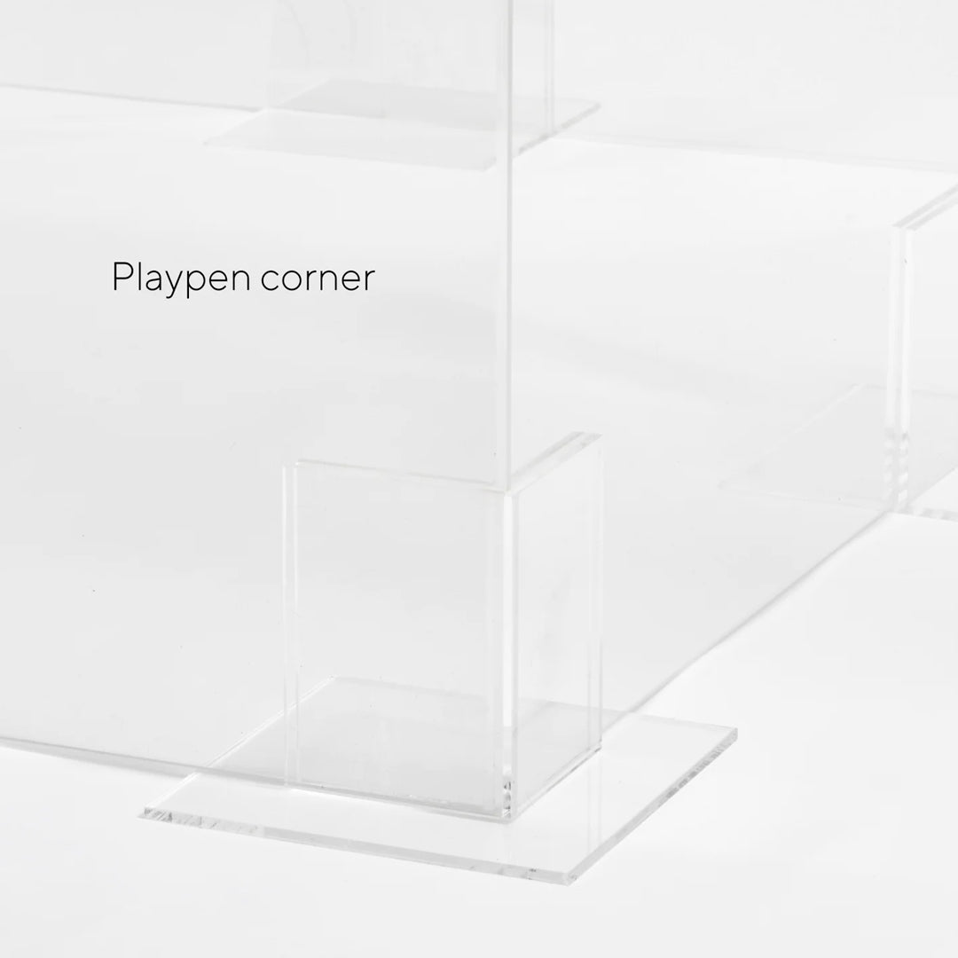 Clear Acrylic Puppy Playpen