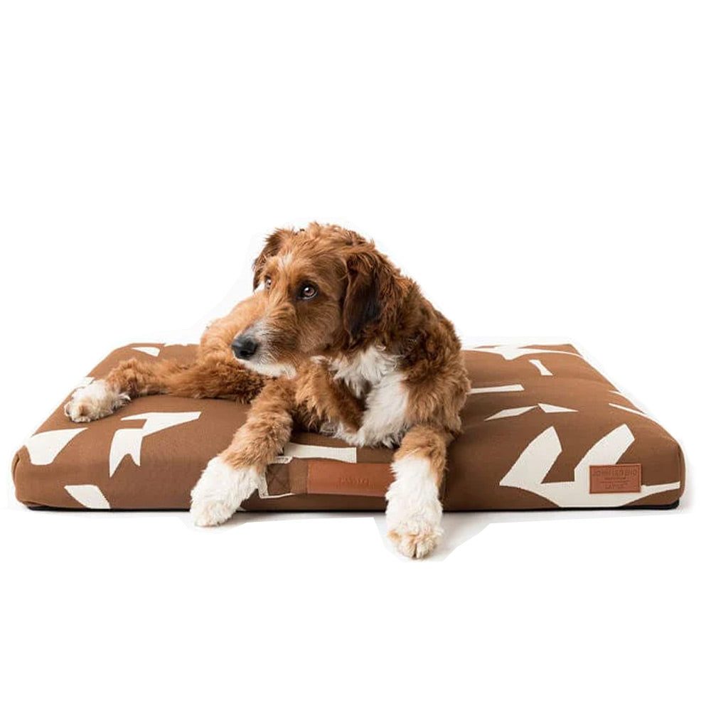 John Legend | Designer Dog Bed | Brown Fragment With Removable Cover