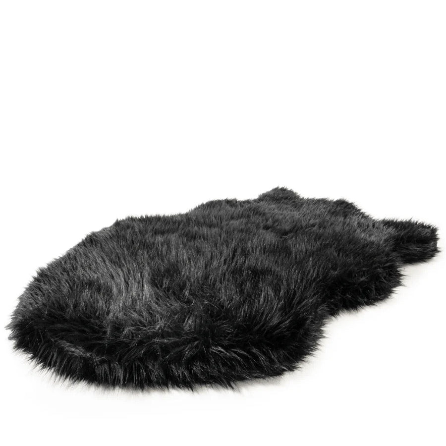 PupRug Faux Fur Orthopedic Dog Bed For Large To XL Dogs