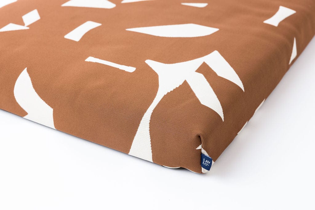 John Legend | Designer Dog Bed | Brown Fragment With Removable Cover