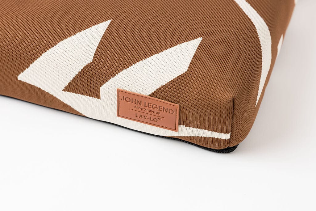 John Legend | Designer Dog Bed | Brown Fragment With Removable Cover