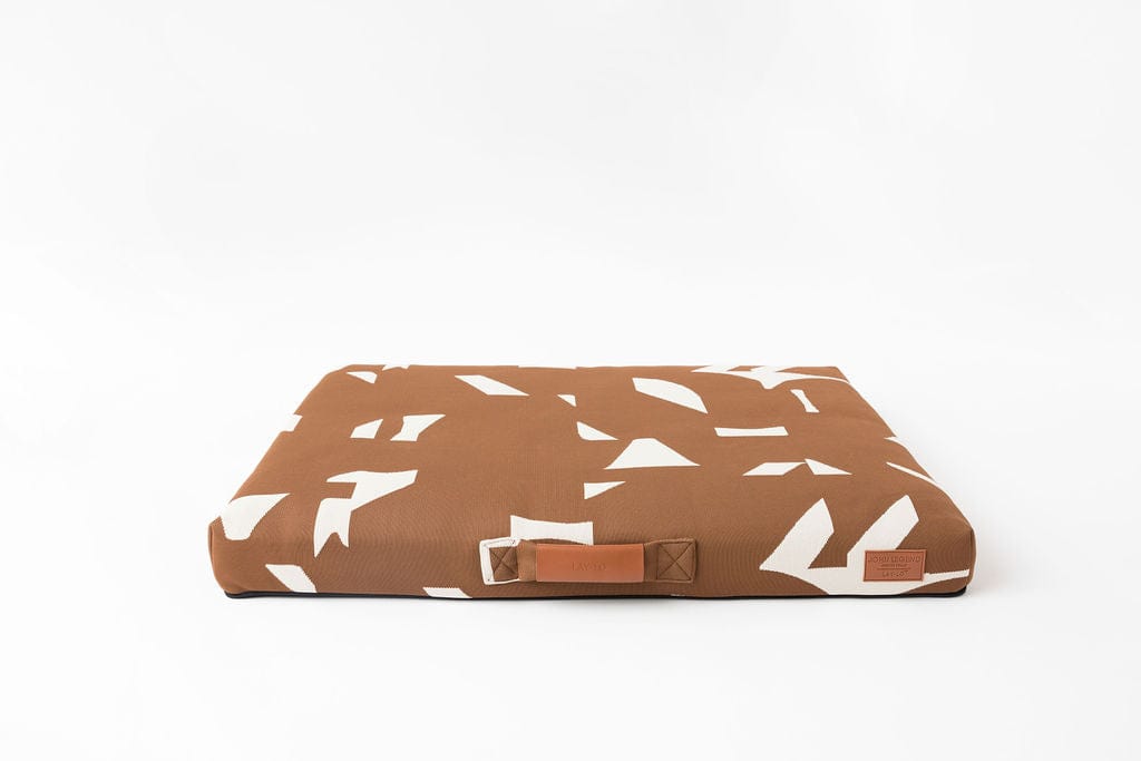 John Legend | Designer Dog Bed | Brown Fragment With Removable Cover