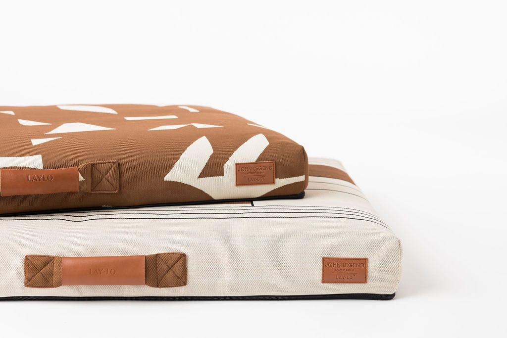 John Legend | Designer Dog Bed | Brown Fragment With Removable Cover