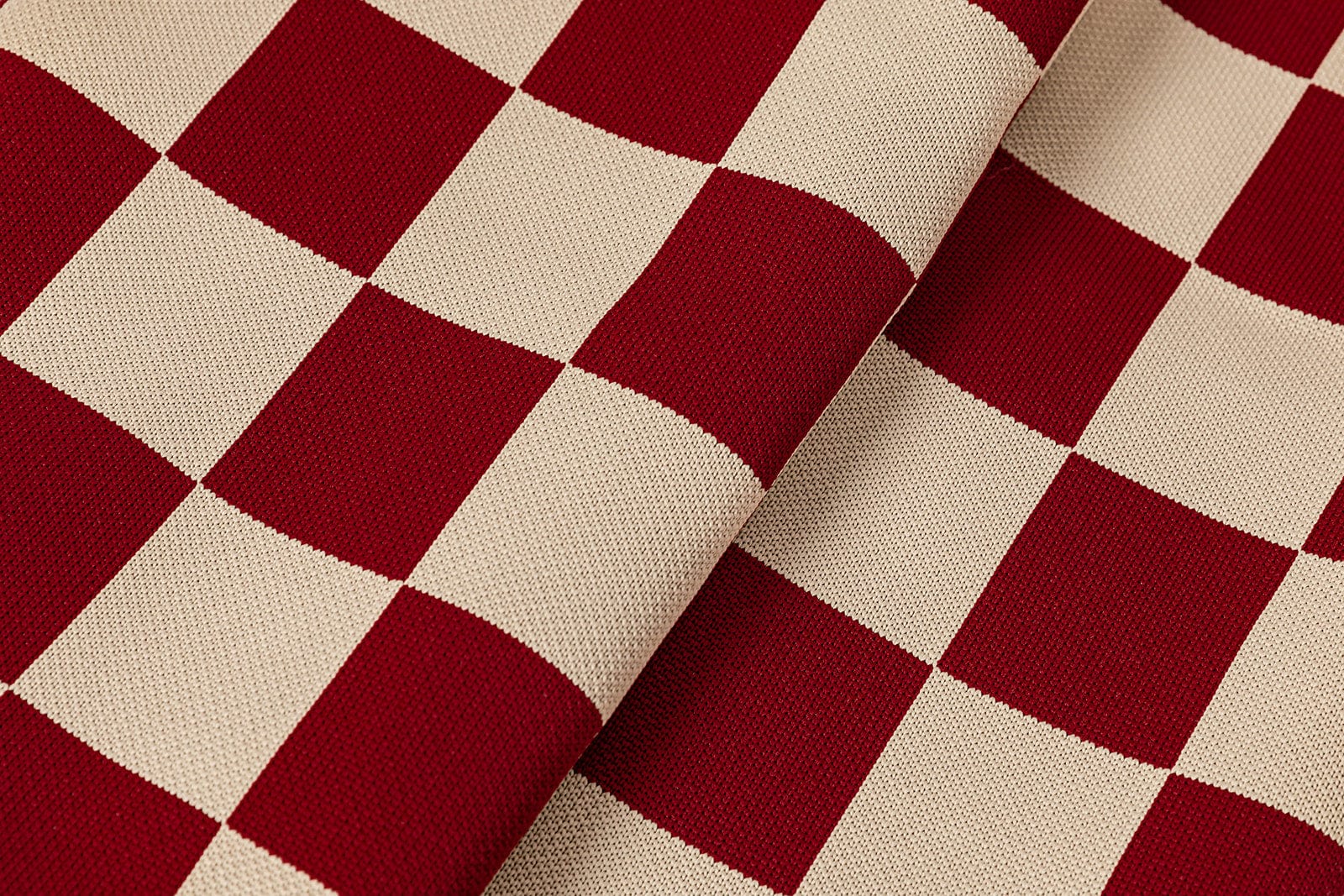 Eco-friendly, Designer Dog Bed with Red Checker Washable Cover