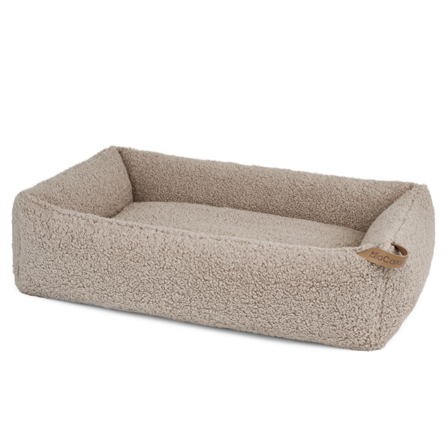 Miacara senso cotton dog bed in beige color