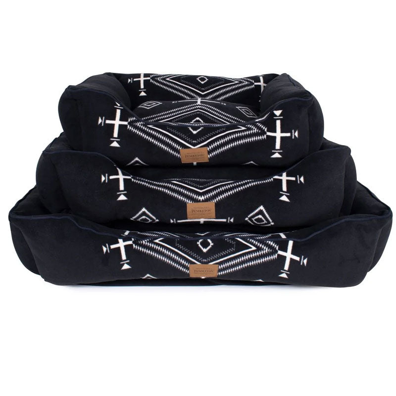 Pendleton los ojos black bolster bed for medium, large and xl dogs