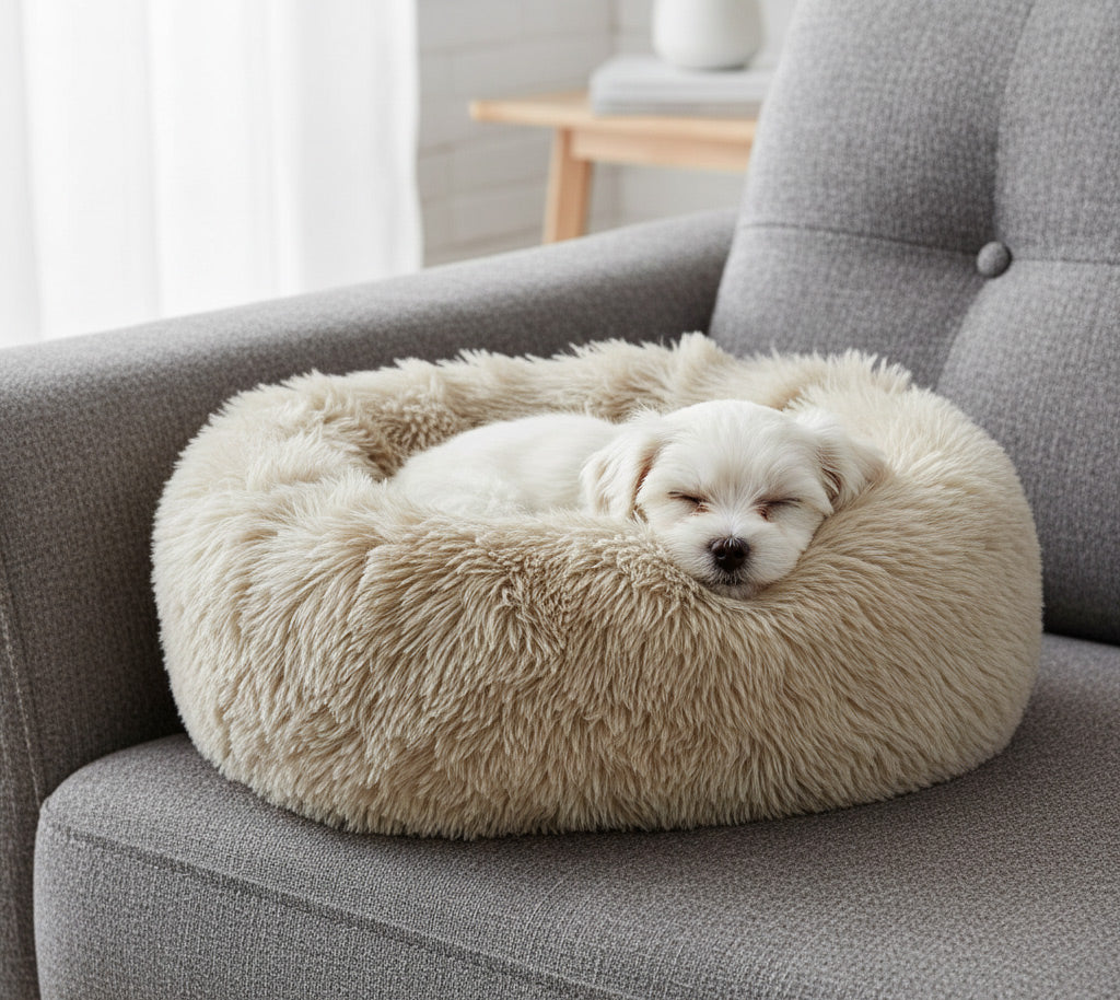Luxury Calming Faux Fur Dog & Cat Bed – Bowsers Muffy Collection