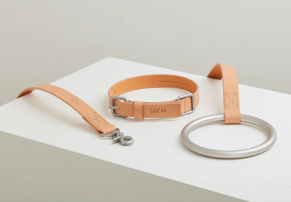 Lumi Italian Leather Dog Collar