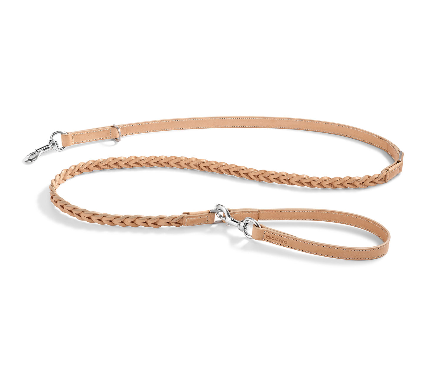 Italian leather dog leash Bergamo from Miacara