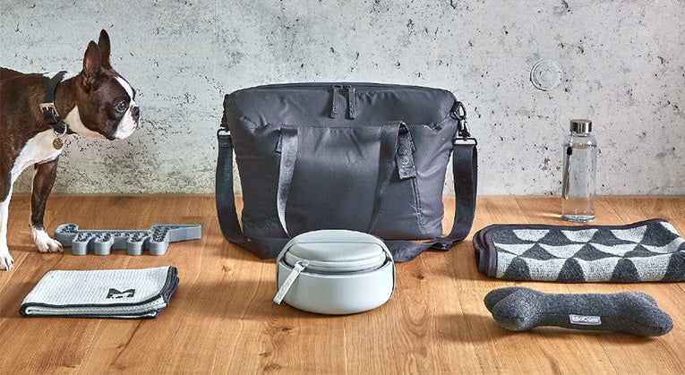 Miacara Vacanza Dog Travel Bag & Travel Bowl Set